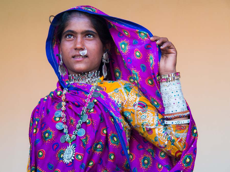 A Tribal woman from India I Gujarat's colorful tribal communities Of the Garasias, Bhils, and Rabaris I Motorcycle Tour India