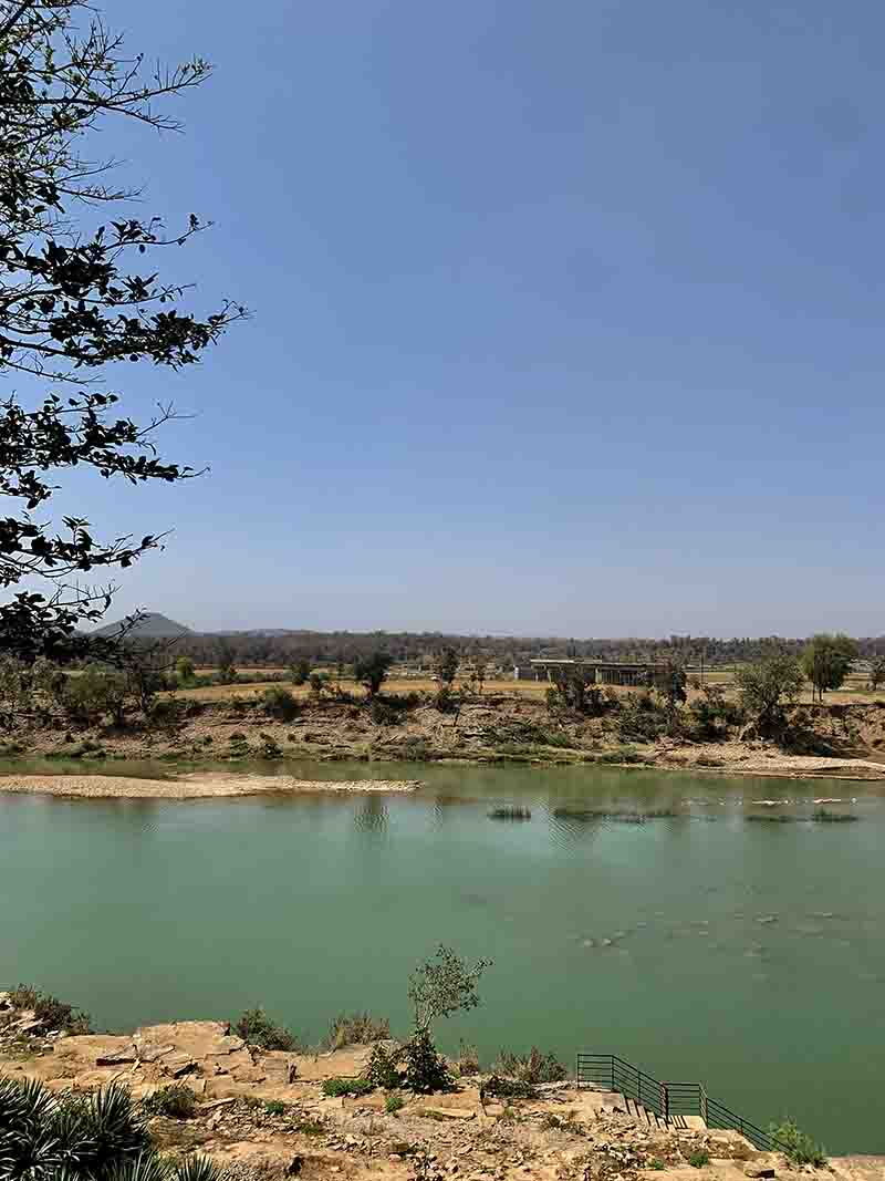 Capture a view of the Betwa River on a Motorcycle Journey to Central India I  I Bike Tours in India I Adventure motorcycling