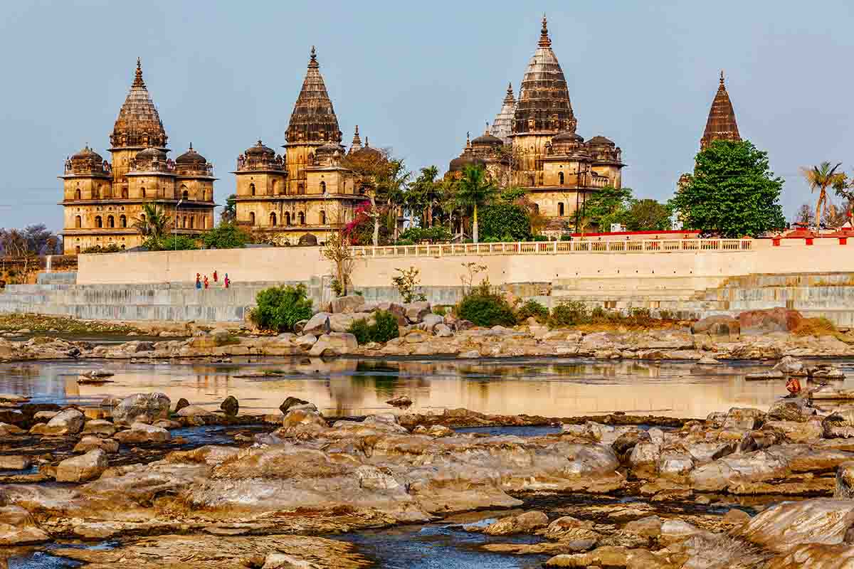 An Exterior view of Chhatri in Orchha, Madhya Pradesh I Central India Motorcycle tour I A Motorcycle Journey to Central India