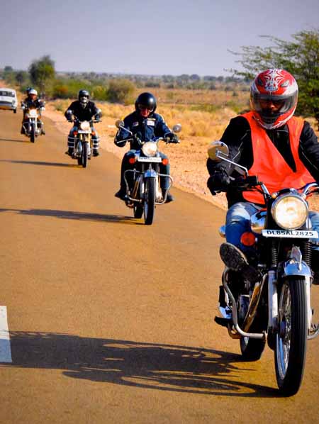 A Motorcycle Road Trip Through Majestic Rajasthan I Bikers riding on the long straight highways of Rajasthan I India On Bike