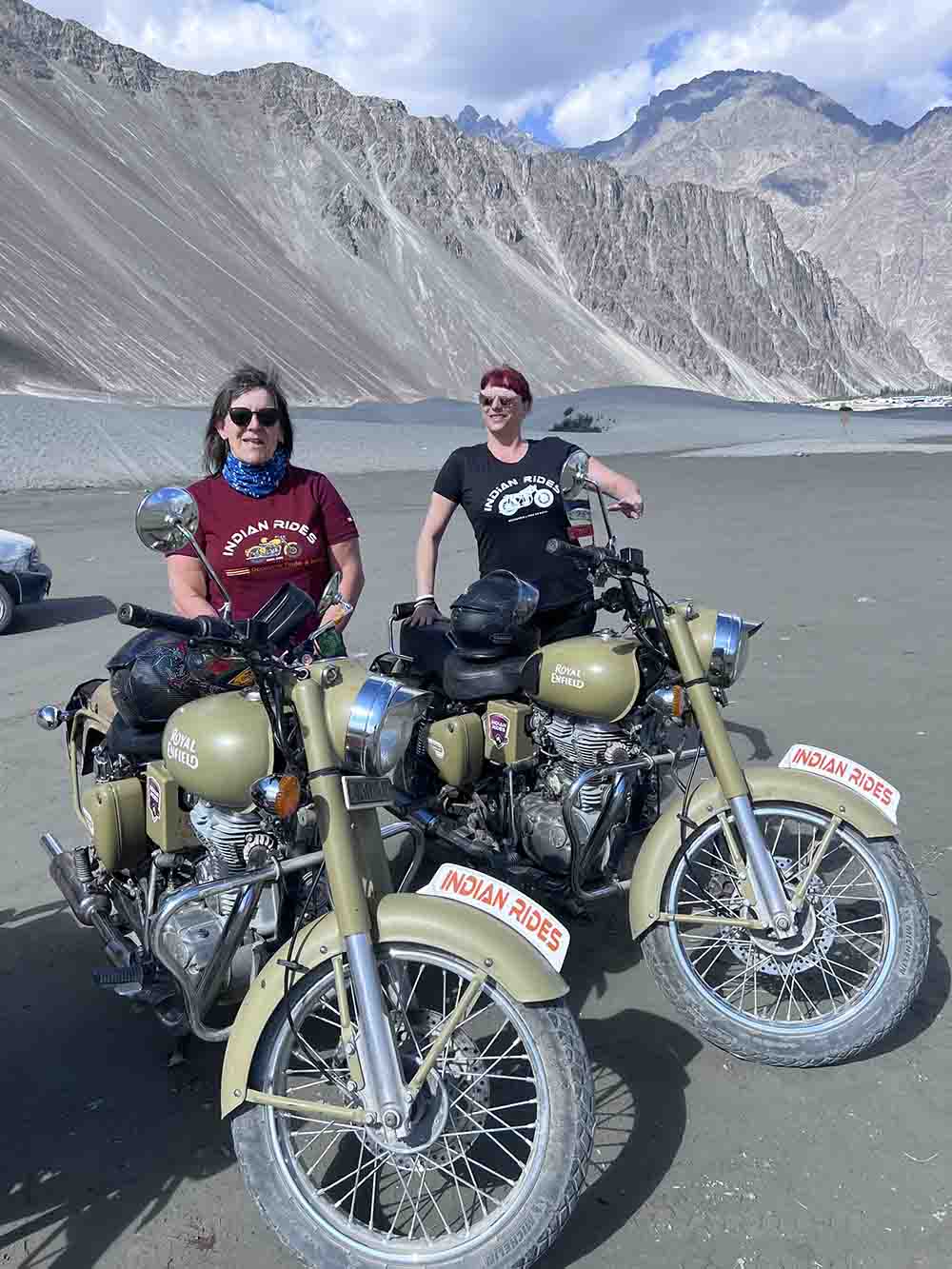 Girls motorcycle adventure in Himalaya with IndianRides